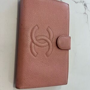 Chanel Long Wallet Pink Caviar Leather